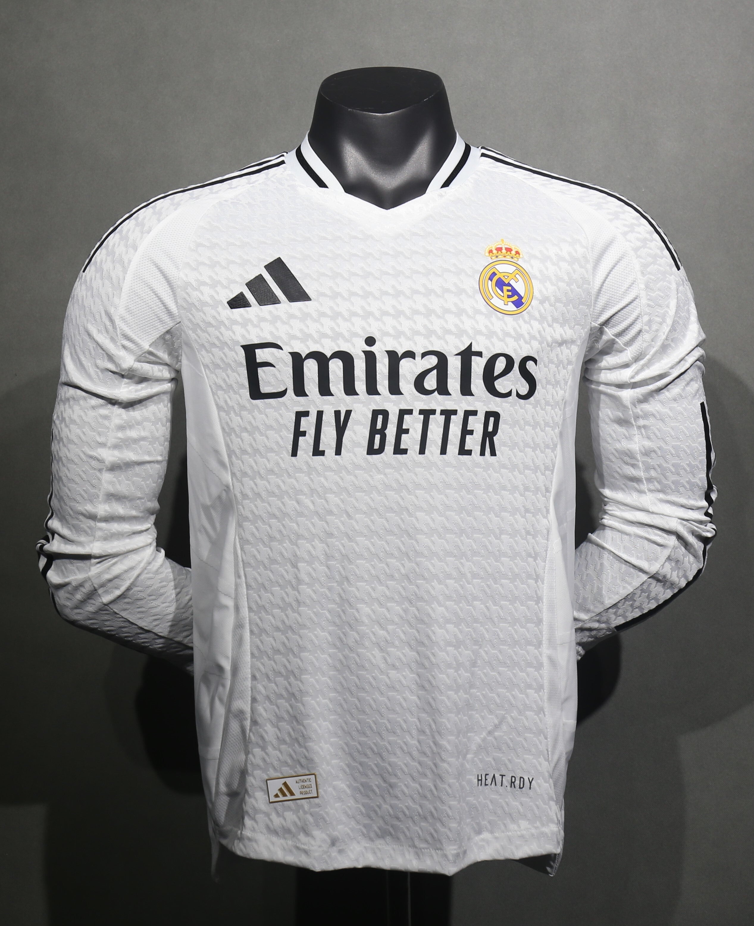 24/25 Real Madrid Long Sleeve Home Jersey