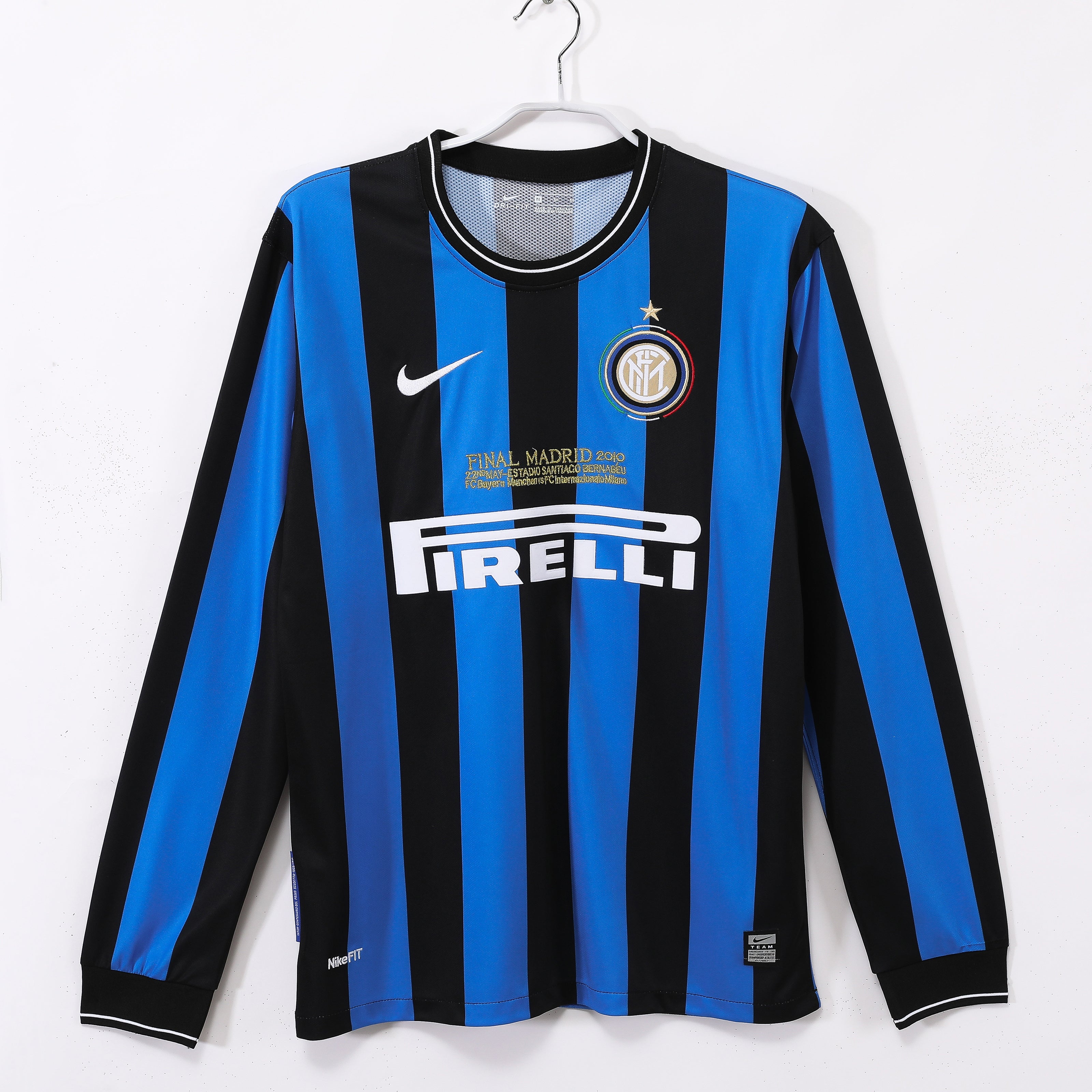 09/10 Inter Milan Long Sleeve Home Retro Jersey