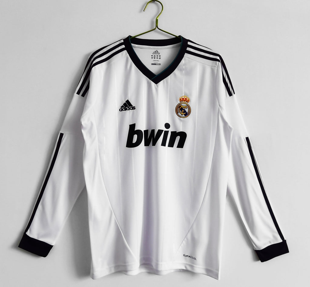 12/13 Real Madrid Long Sleeve Home Retro Jersey
