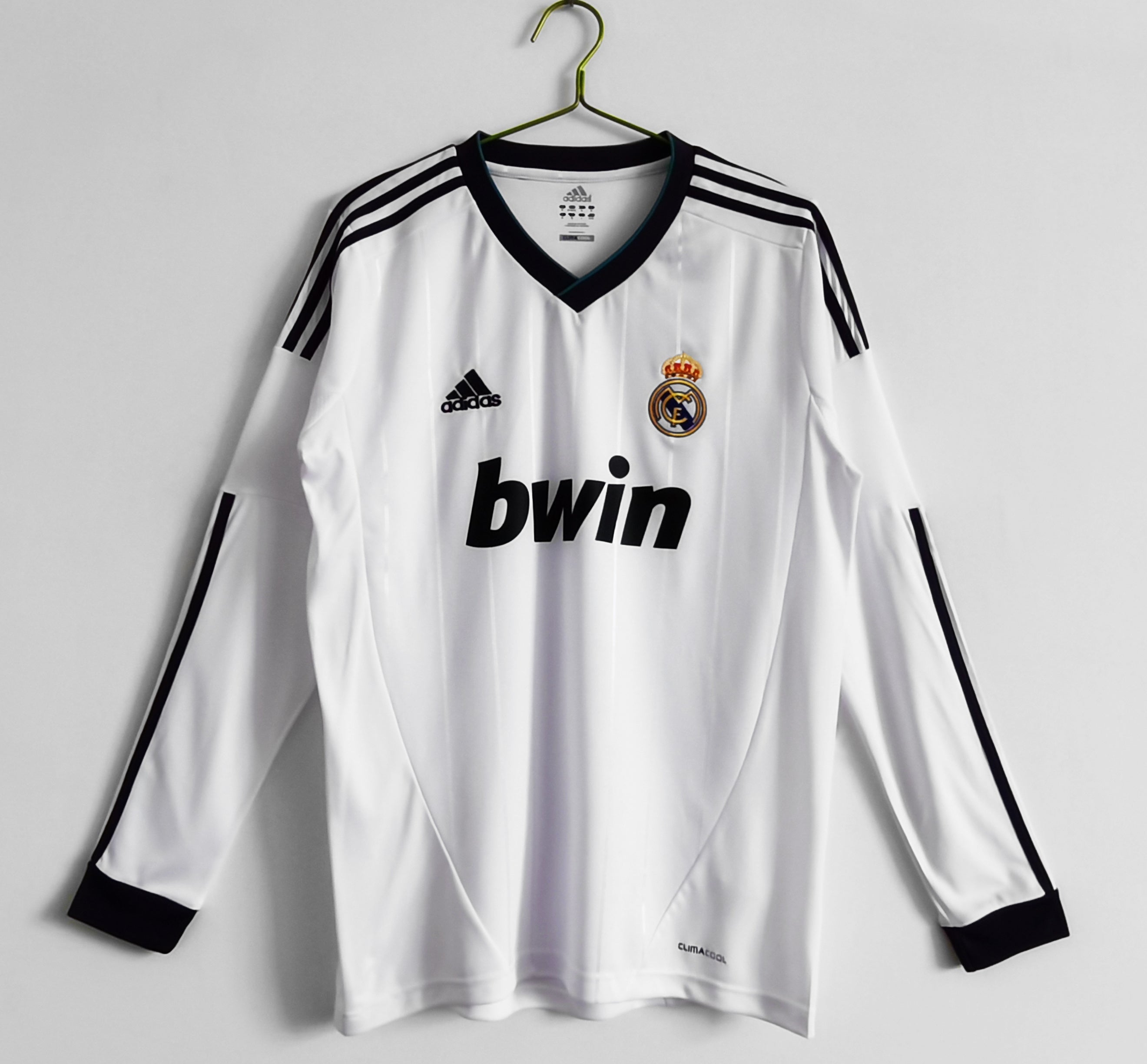 12/13 Real Madrid Long Sleeve Home Retro Jersey