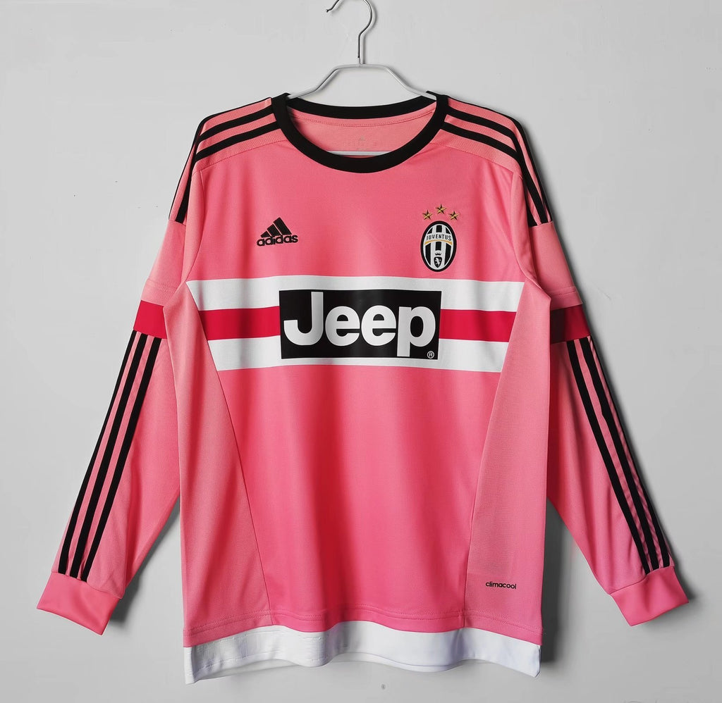 15/16 Juventus Long Sleeve Away Retro Jersey