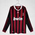 09/10 AC Milan Long Sleeve Home Retro Jersey