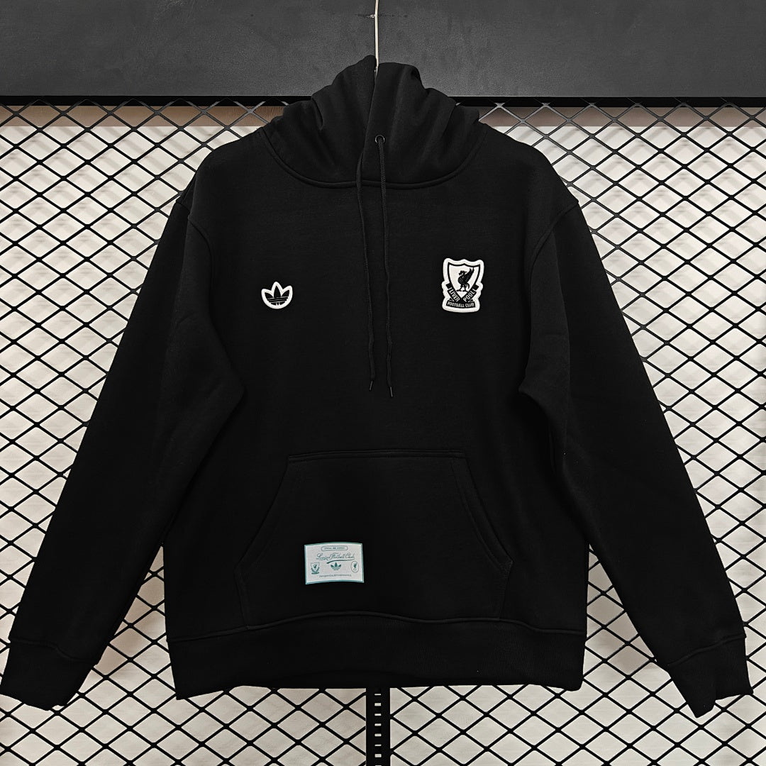 Liverpool Retro Hoodie - Black