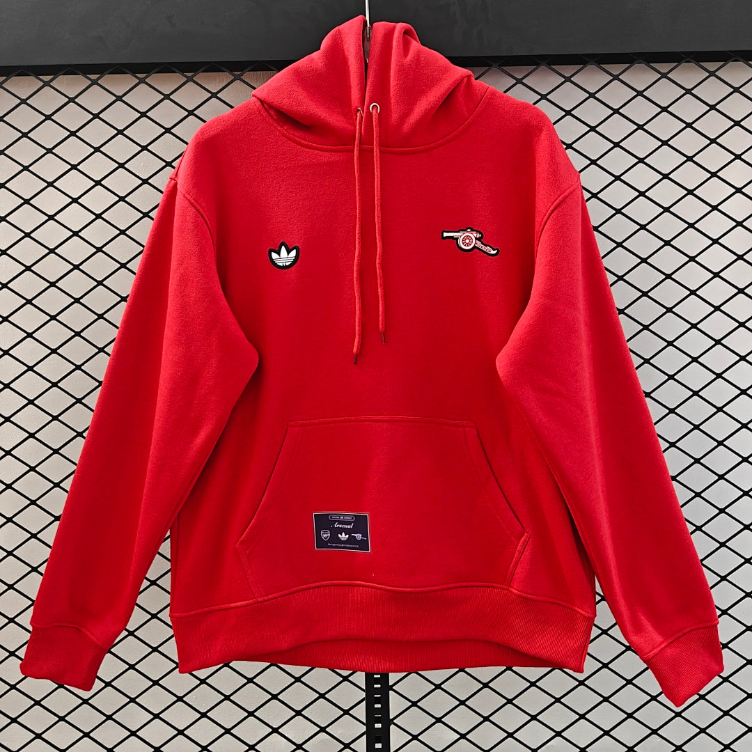 Arsenal Retro Hoodie - Red