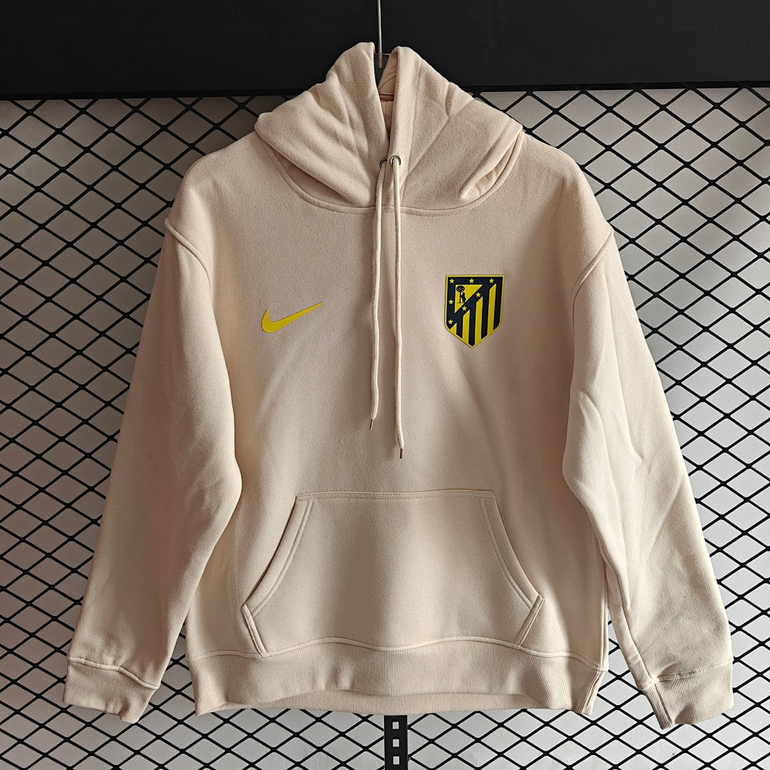 Atletico Madrid Away Hoodie - Beige