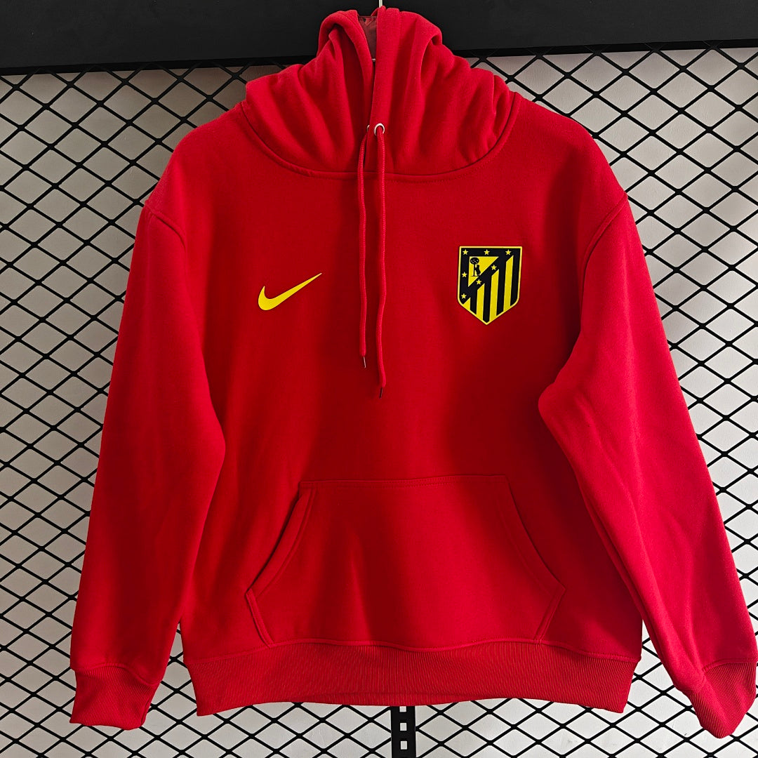 Atletico Madrid Away Hoodie - Red