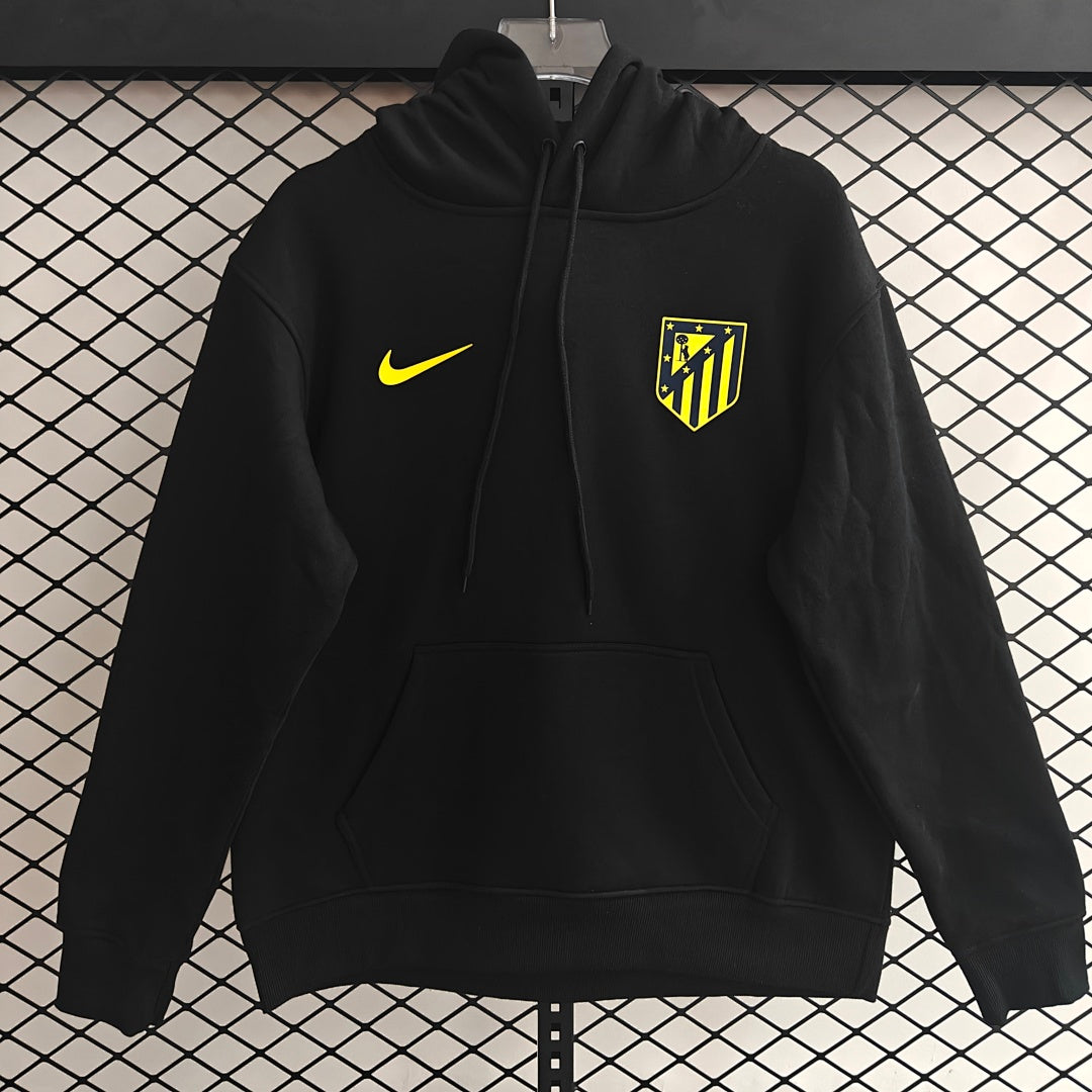 Atletico Madrid Away Hoodie - Black