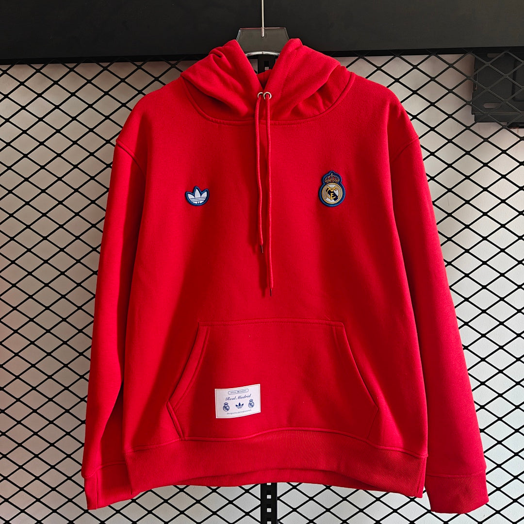 Real Madrid Retro Hoodie - Red