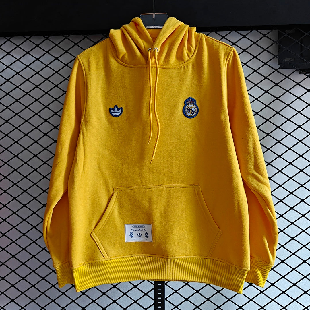 Real Madrid Retro Hoodie - Yellow
