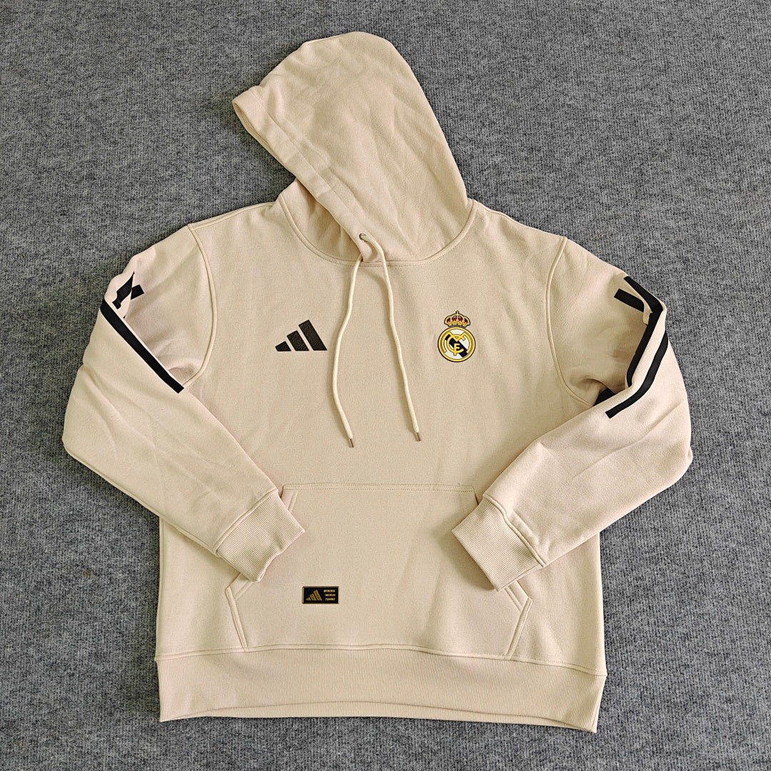 Real Madrid Home Hoodie - Beige