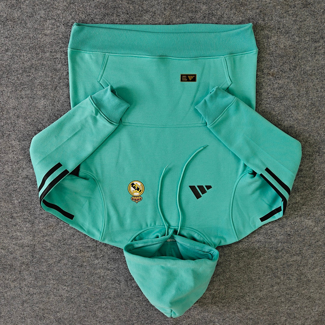 Real Madrid Home Hoodie - Teal