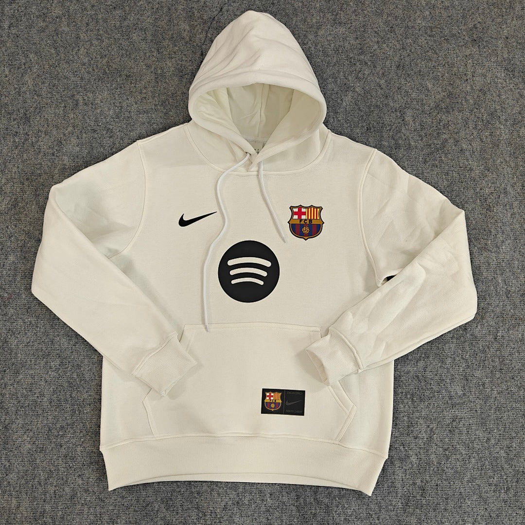 Barcelona 25/26 Home Hoodie - White