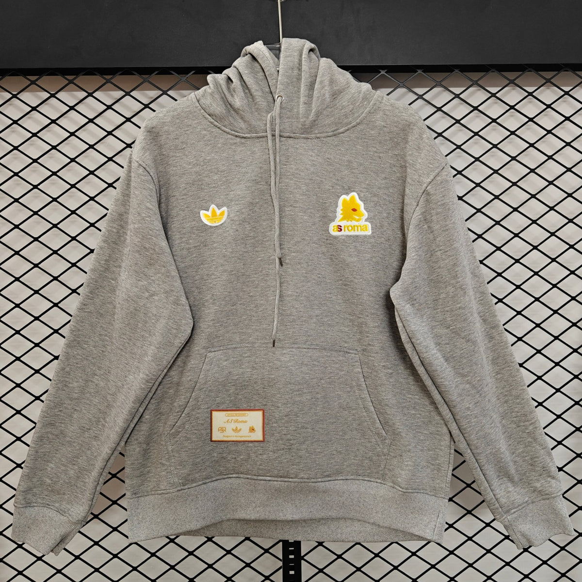 Roma Retro Hoodie - Grey