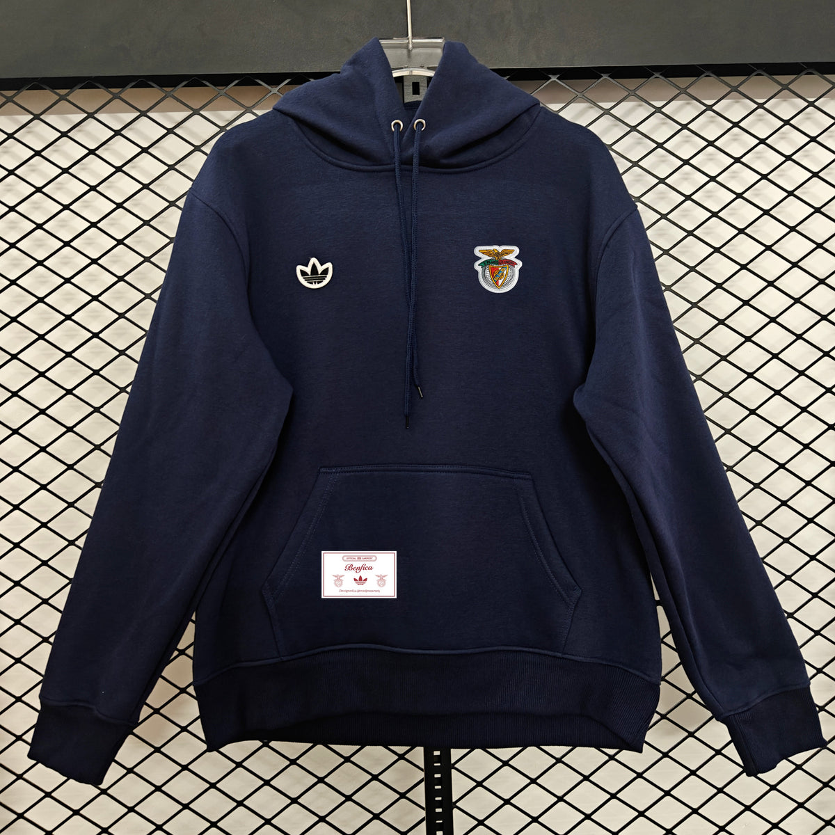 Benfica Retro Hoodie - Navy
