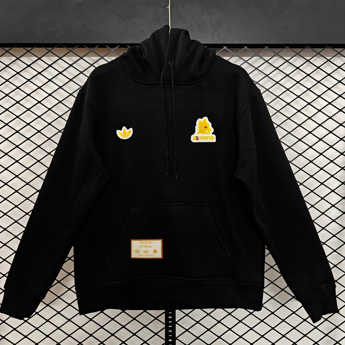 Roma Retro Hoodie - Black