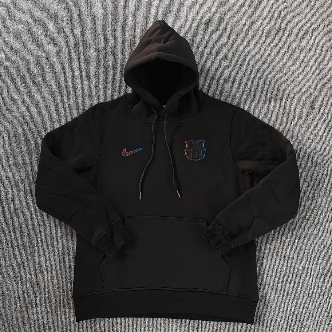 Barcelona Black Crest Hoodie
