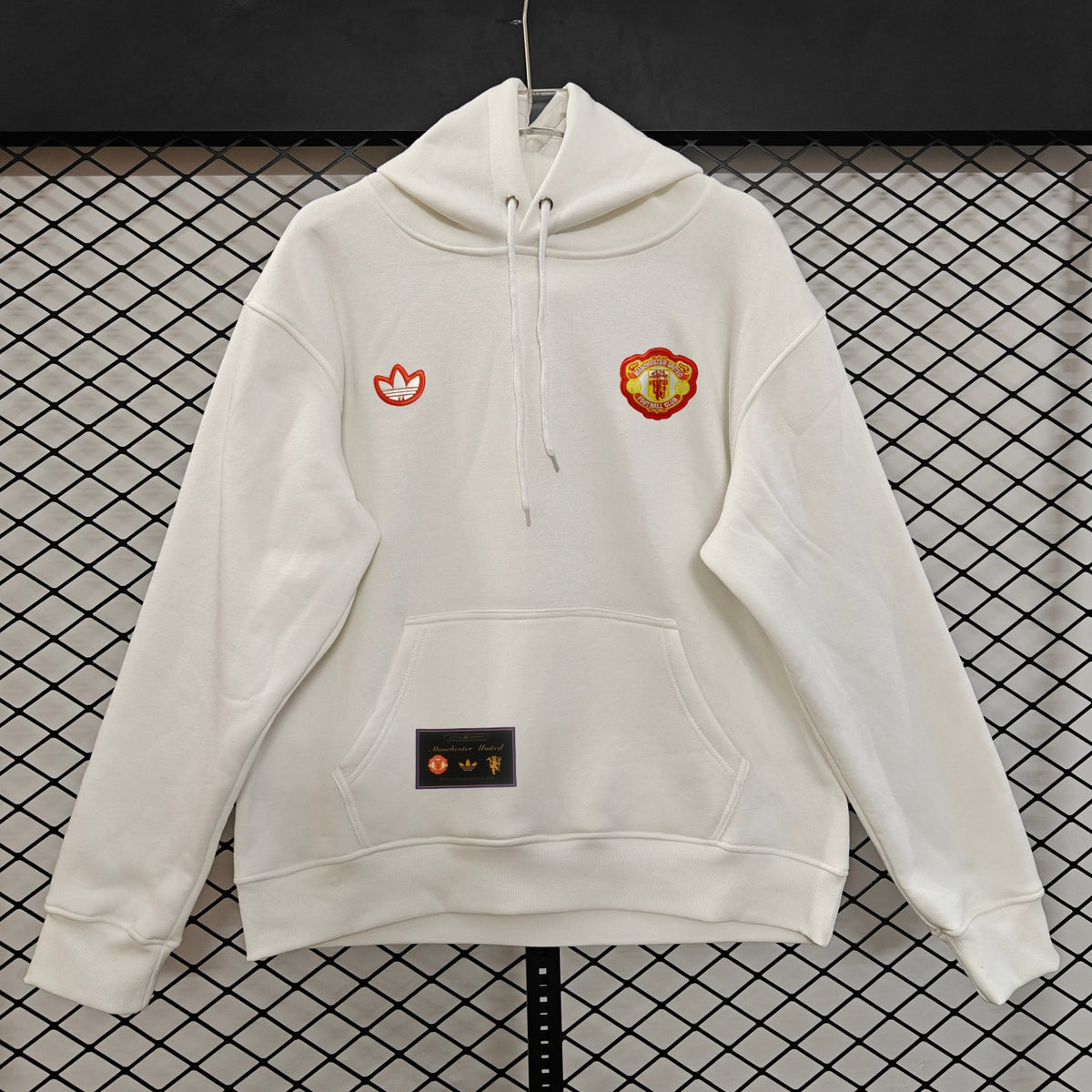 Manchester United Retro Hoodie - White