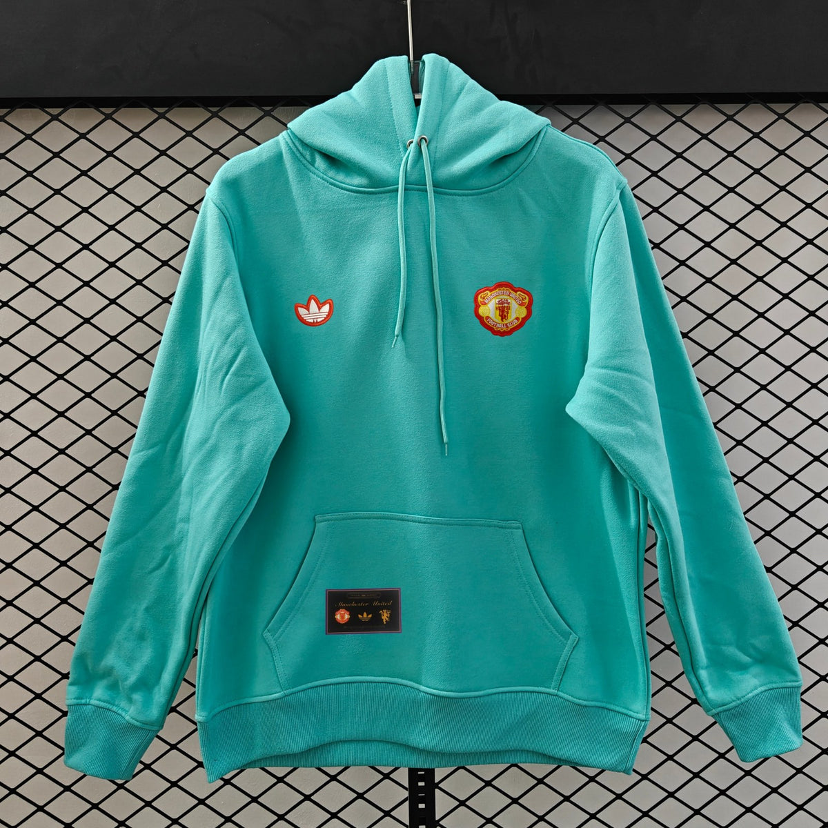 Manchester United Retro Hoodie - Teal