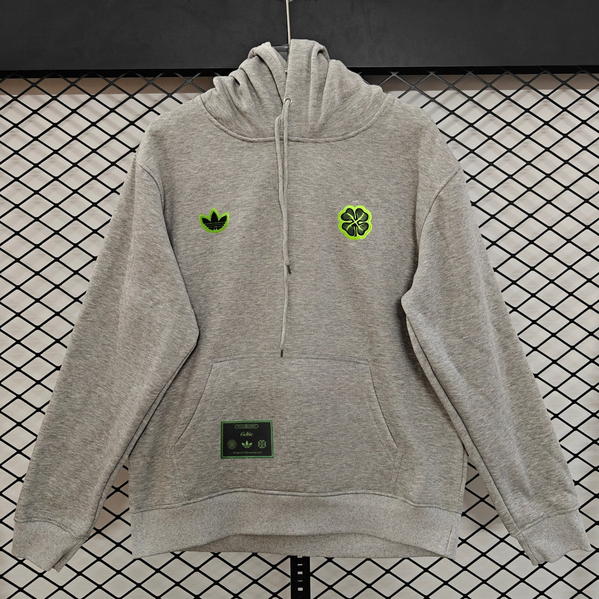 Celtic Retro Hoodie - Grey