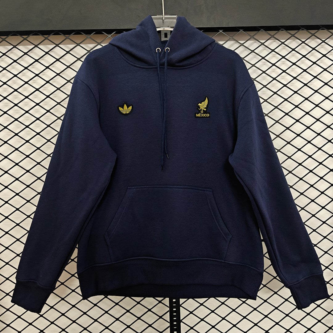Mexico Away Retro Hoodie - Navy