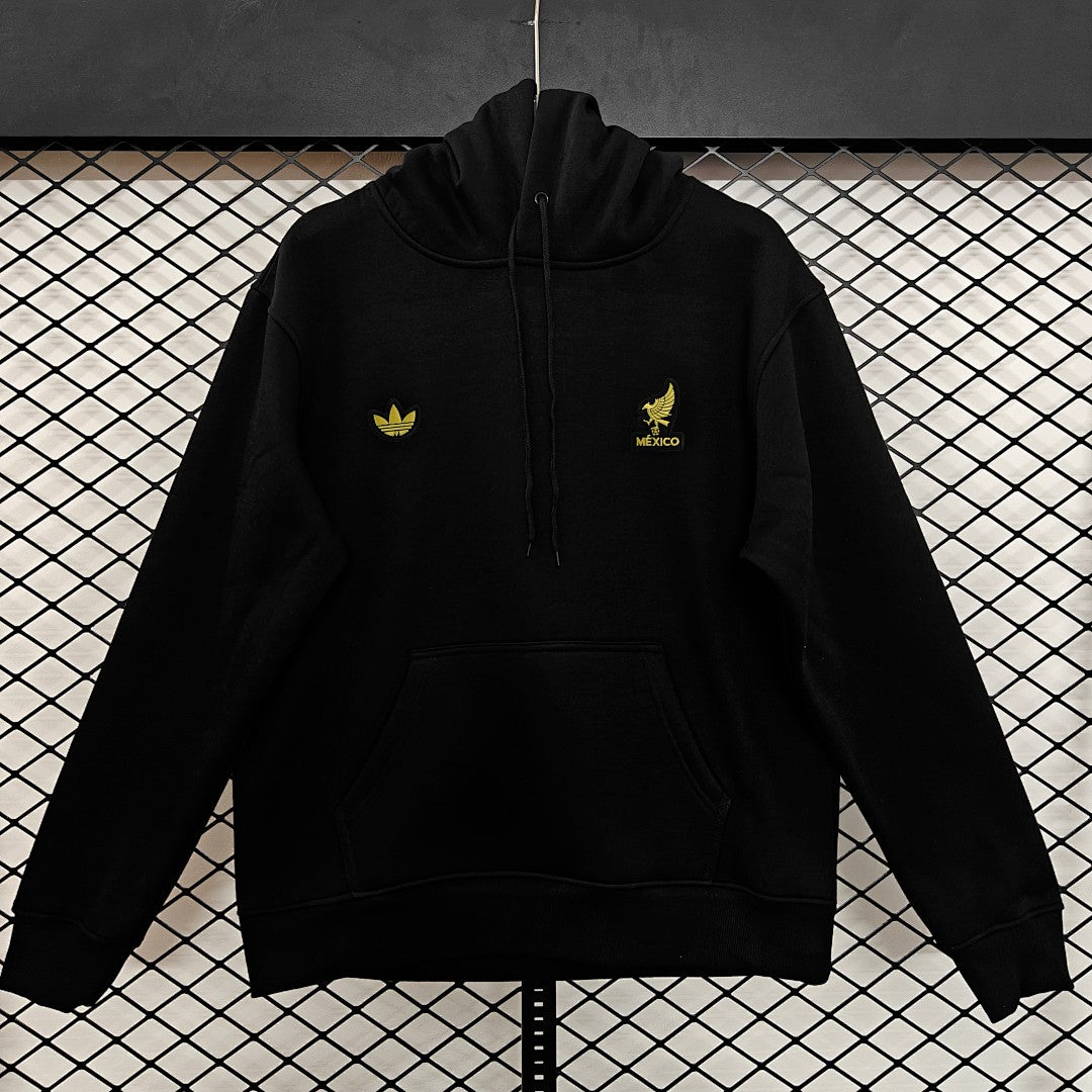 Mexico Away Retro Hoodie - Black