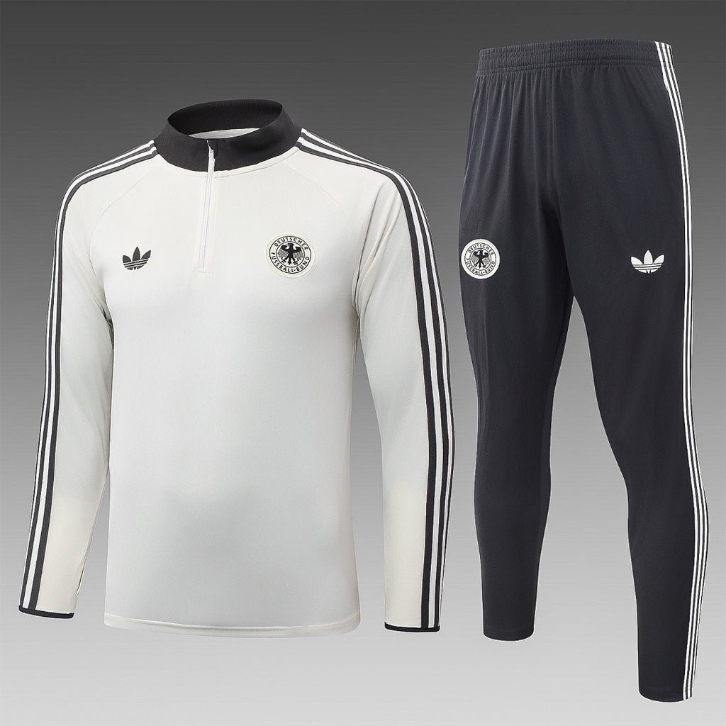 26/27 Germany Cream Tracksuit - Quarter Zip
