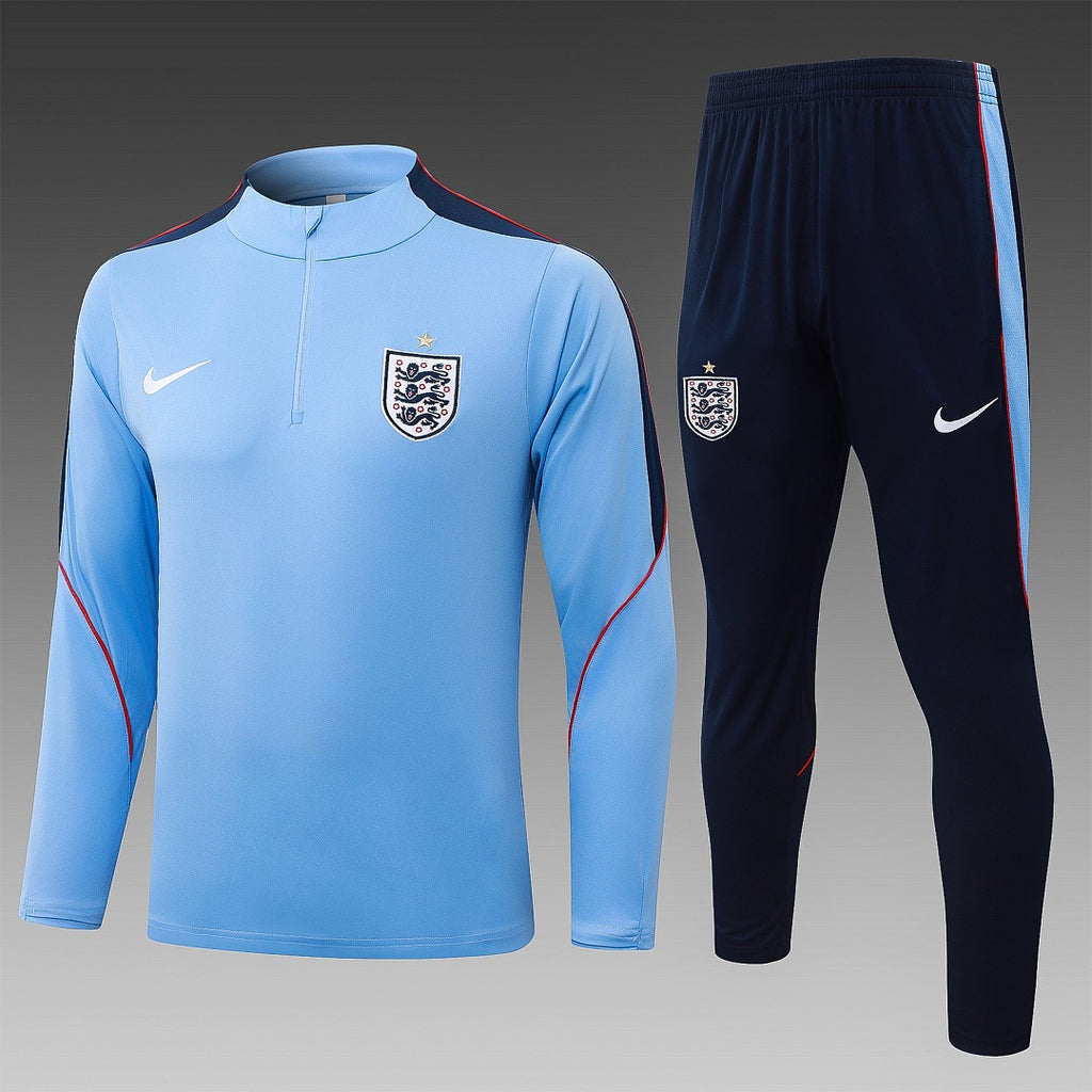 26/27 England Light Blue Tracksuit - Quarter Zip