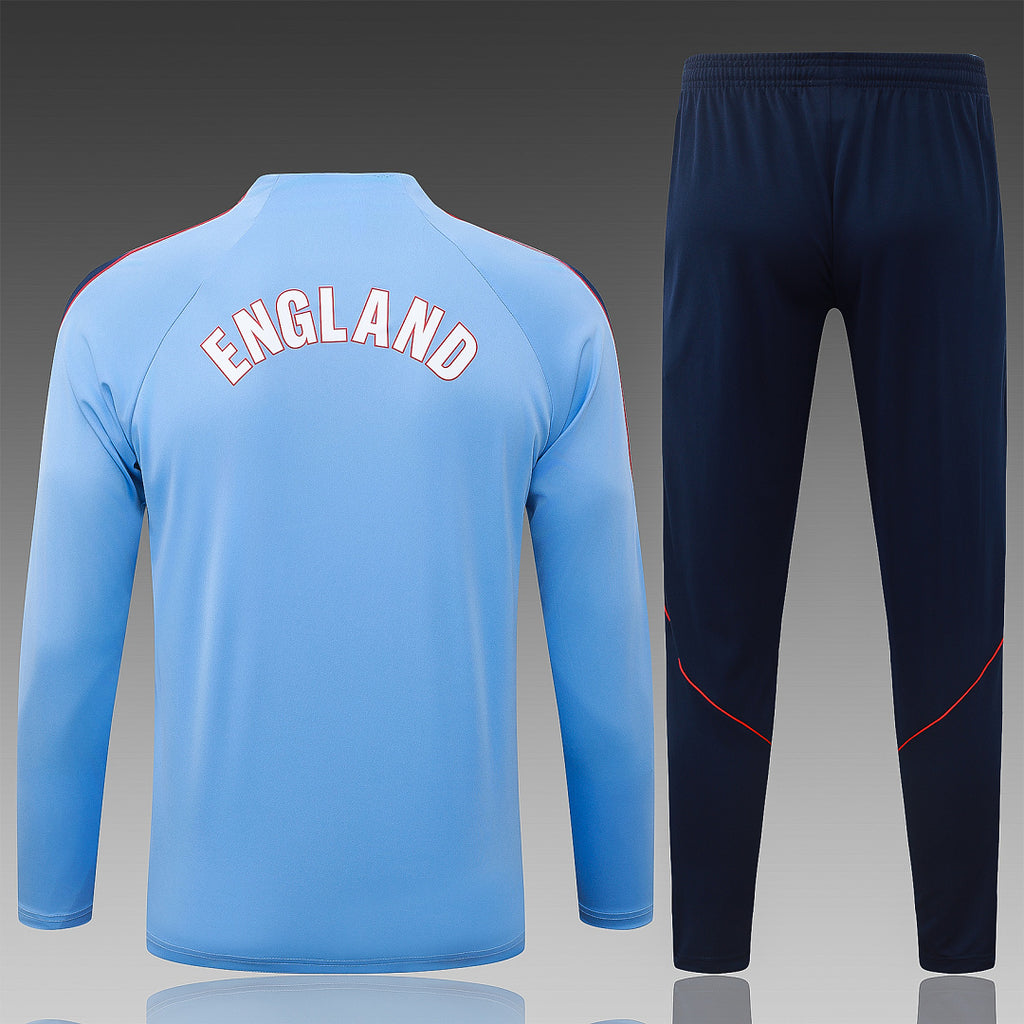 26/27 England Light Blue Tracksuit - Quarter Zip