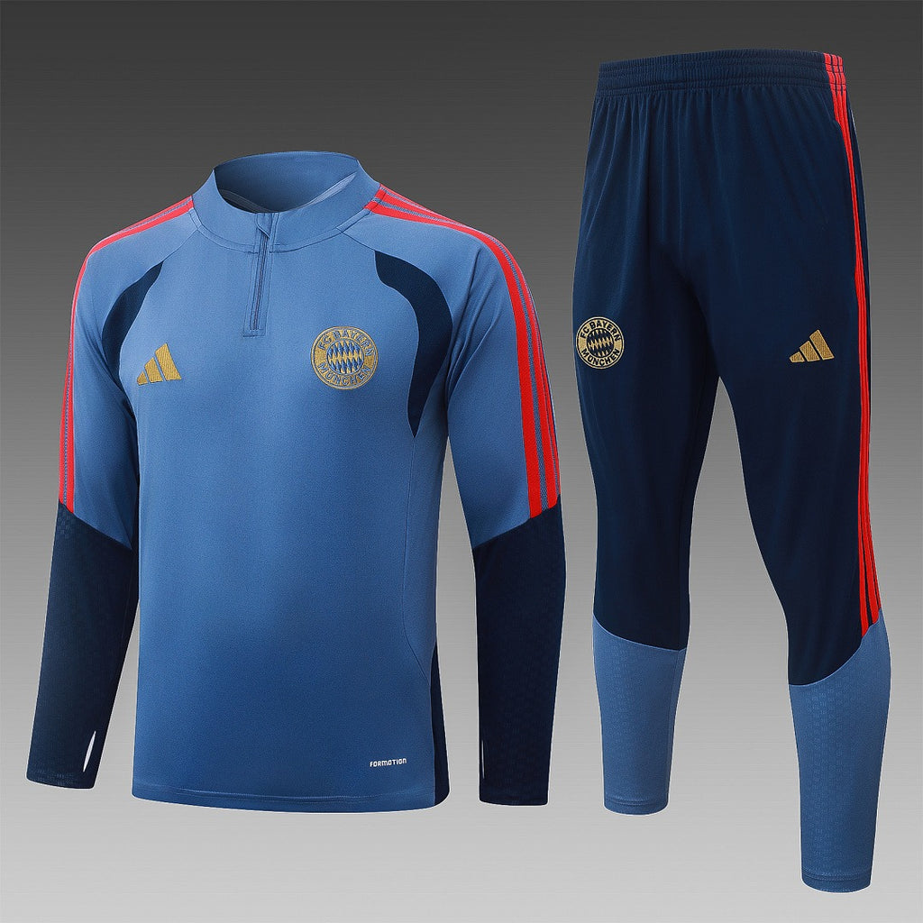26/27 Bayern Blue Tracksuit - Quarter Zip