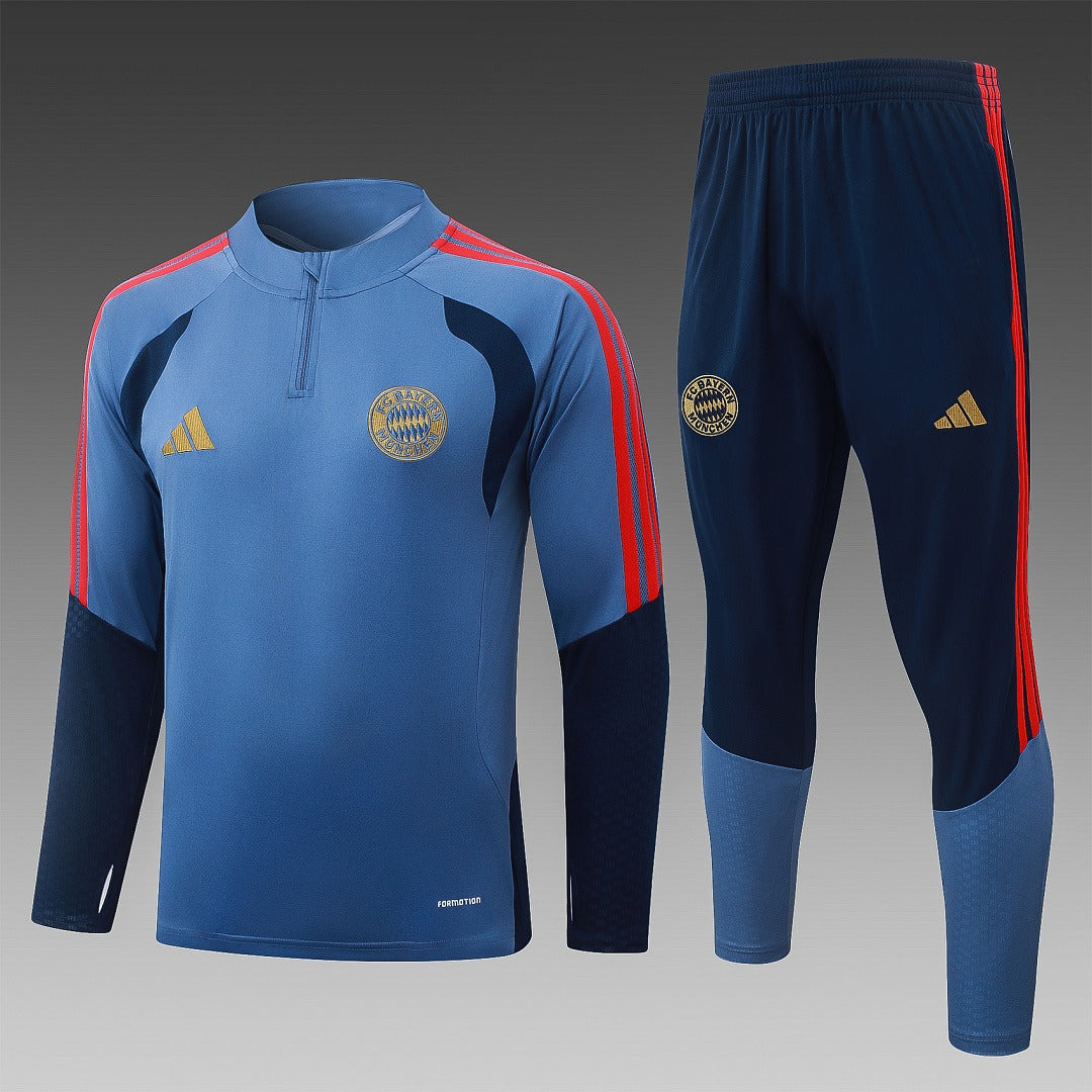 26/27 Bayern Blue Tracksuit - Quarter Zip