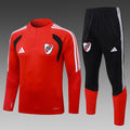 26/27 River Plate Red Tracksuit - Quarter Zip