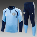 26/27 Ajax Light Blue Tracksuit - Quarter Zip