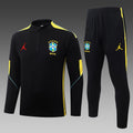 26/27 Brazil Black & Yellow Tracksuit - Quarter Zip
