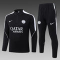 26/27 PSG Black Tracksuit - Quarter Zip