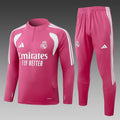 26/27 Real Madrid Pink Tracksuit - Quarter Zip