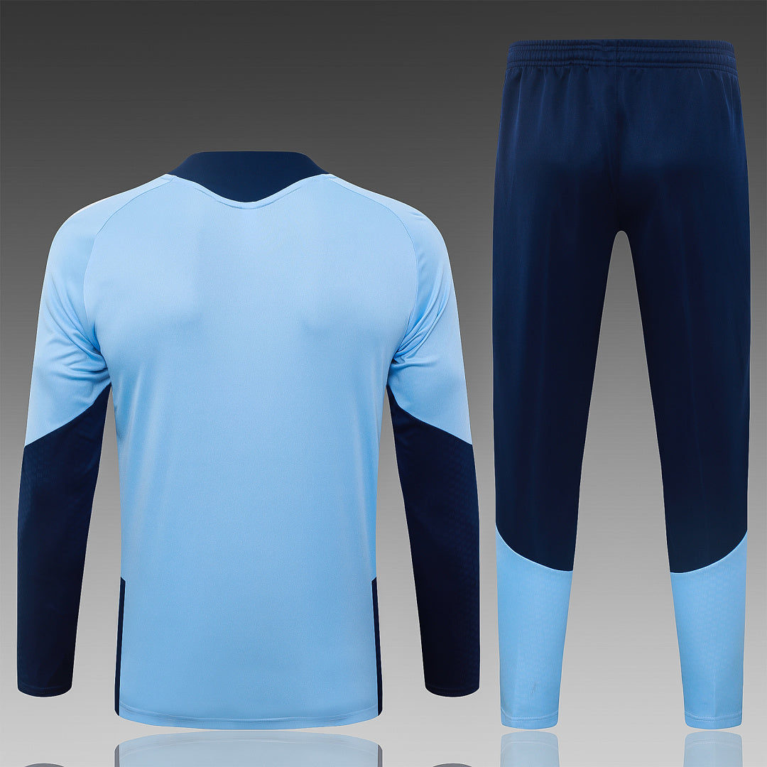 26/27 Ajax Light Blue Tracksuit - Quarter Zip