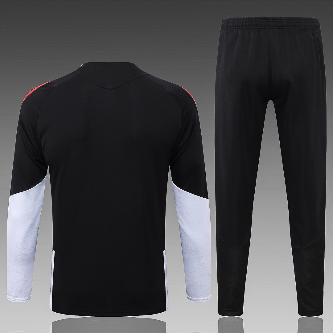 26/27 Arsenal Black Tracksuit - Quarter Zip