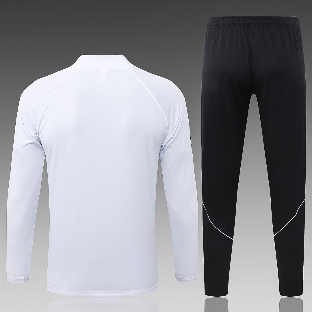 26/27 PSG White Tracksuit - Quarter Zip