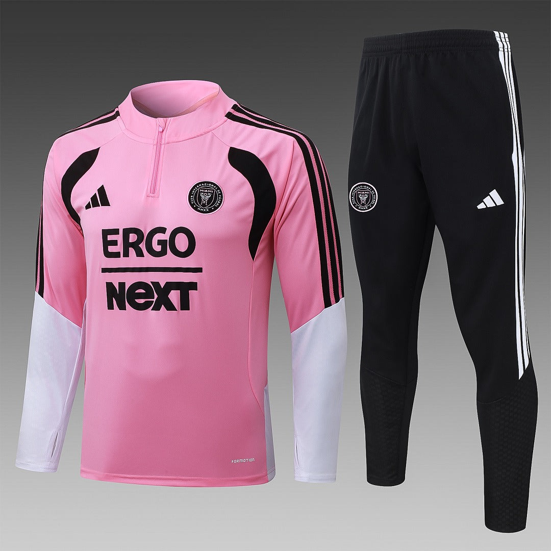 26/27 Inter Miami Pink Tracksuit - Quarter Zip