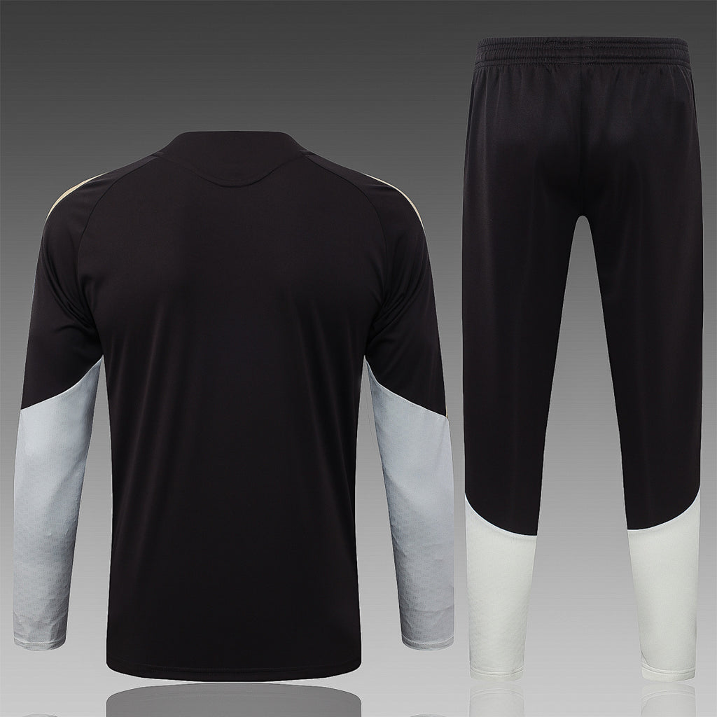 26/27 Flamengo Dark Brown Tracksuit - Quarter Zip