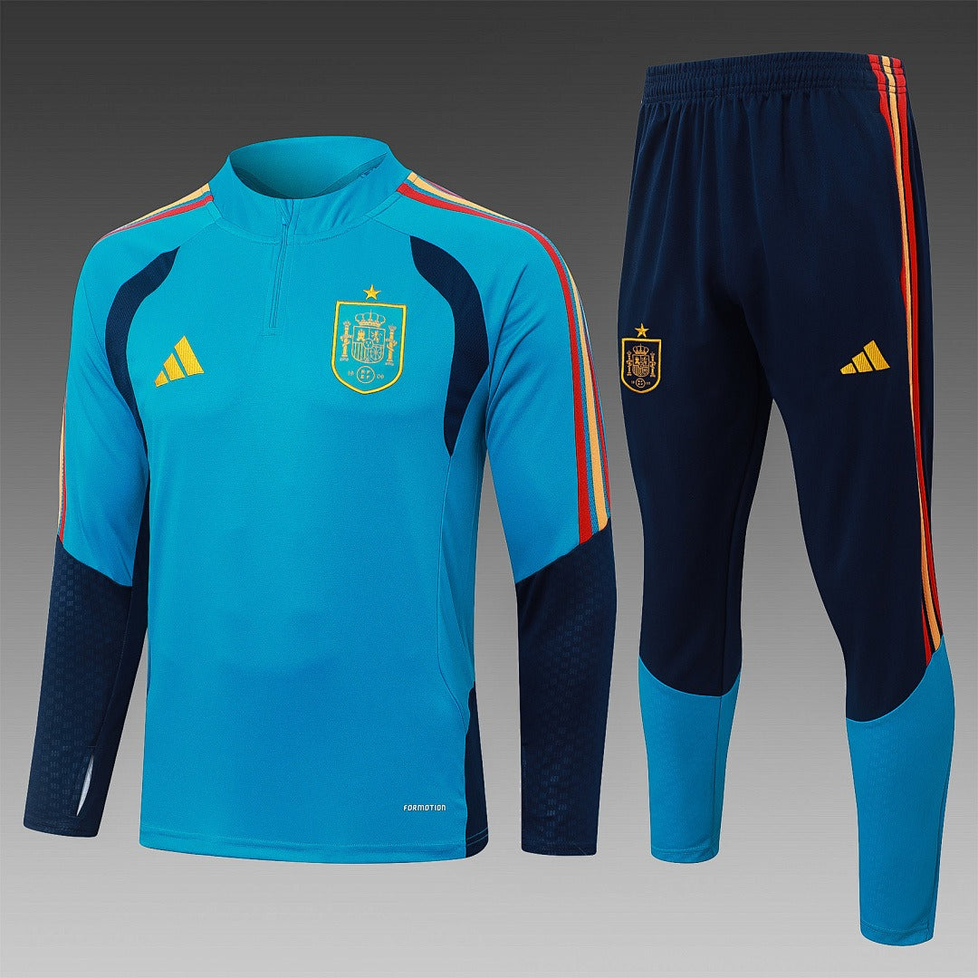 26/27 Spain Sky Blue Tracksuit - Quarter Zip