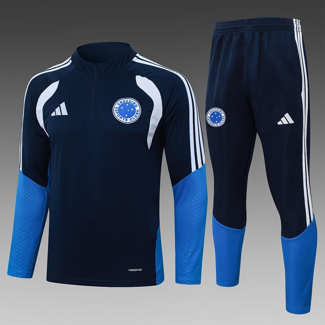 26/27 Cruzeiro Royal Blue Tracksuit - Quarter Zip