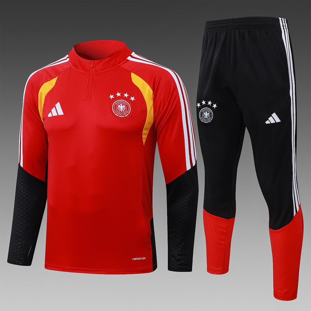 26/27 Germany Red Tracksuit - Quarter Zip