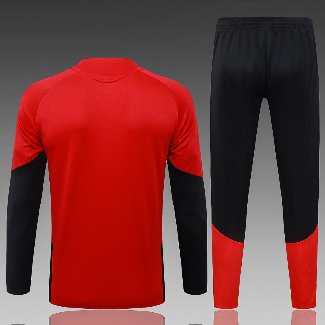 26/27 Germany Red Tracksuit - Quarter Zip