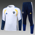 26/27 Boca Juniors White Tracksuit - Quarter Zip