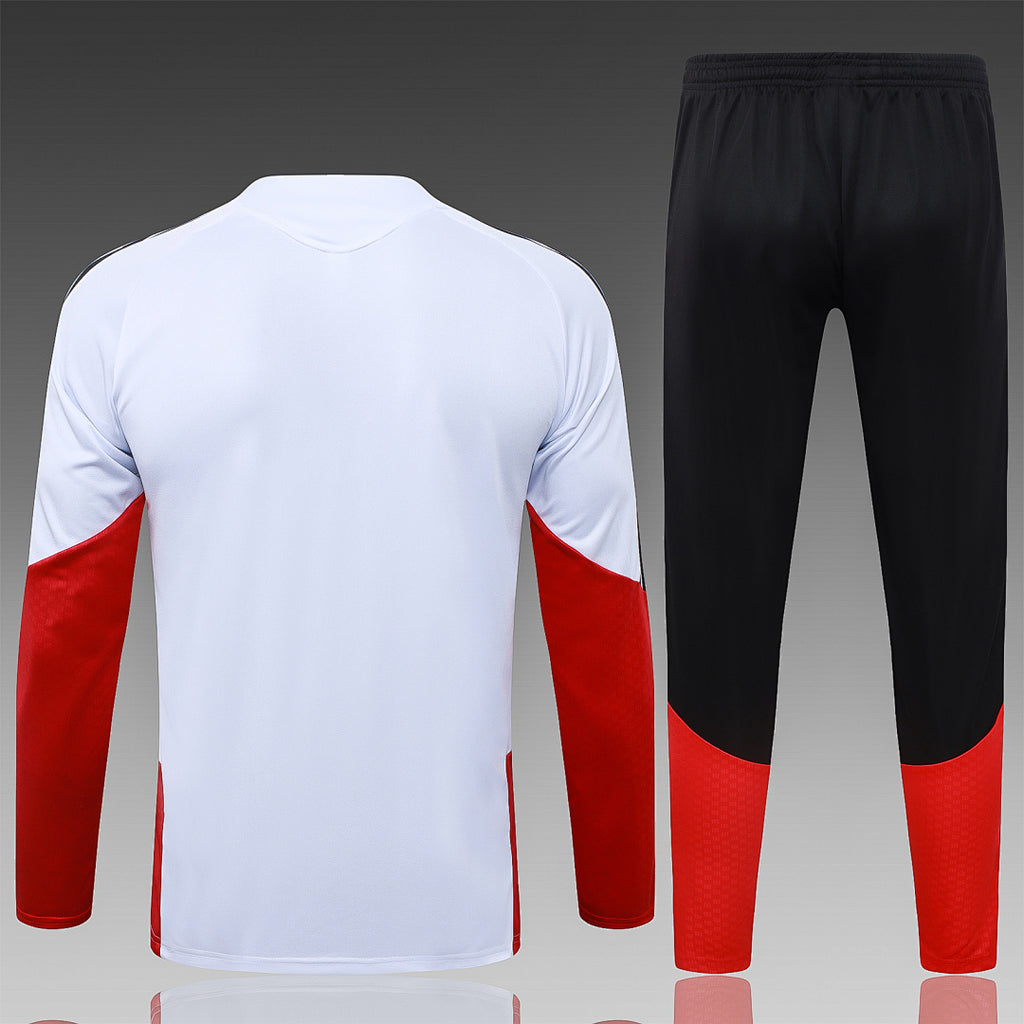 26/27 Germany White Tracksuit - Quarter Zip