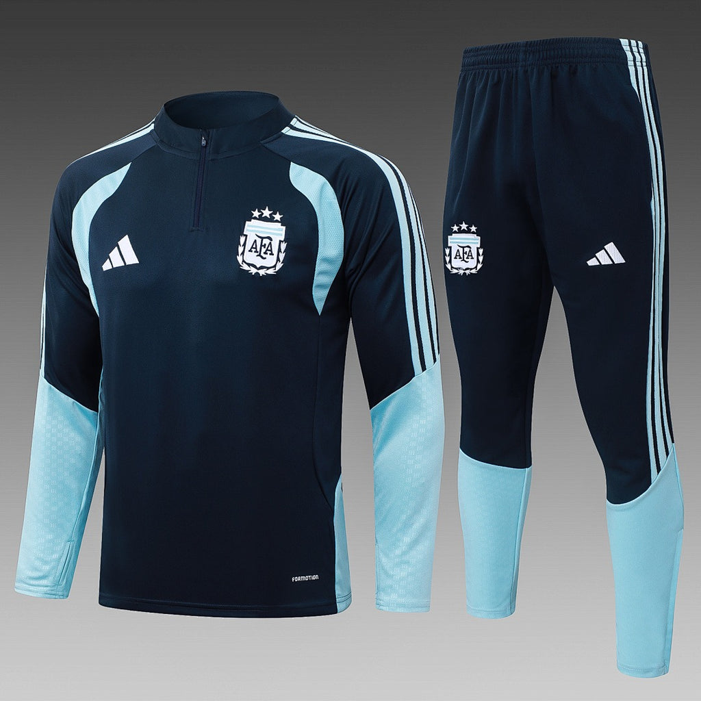 26/27 Argentina Royal Blue Tracksuit - Quarter Zip