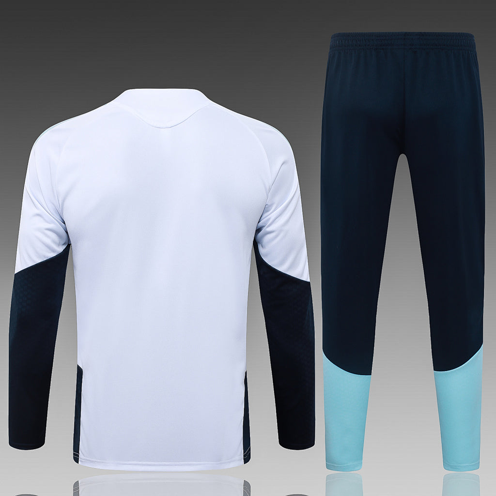 26/27 Argentina White Tracksuit - Quarter Zip