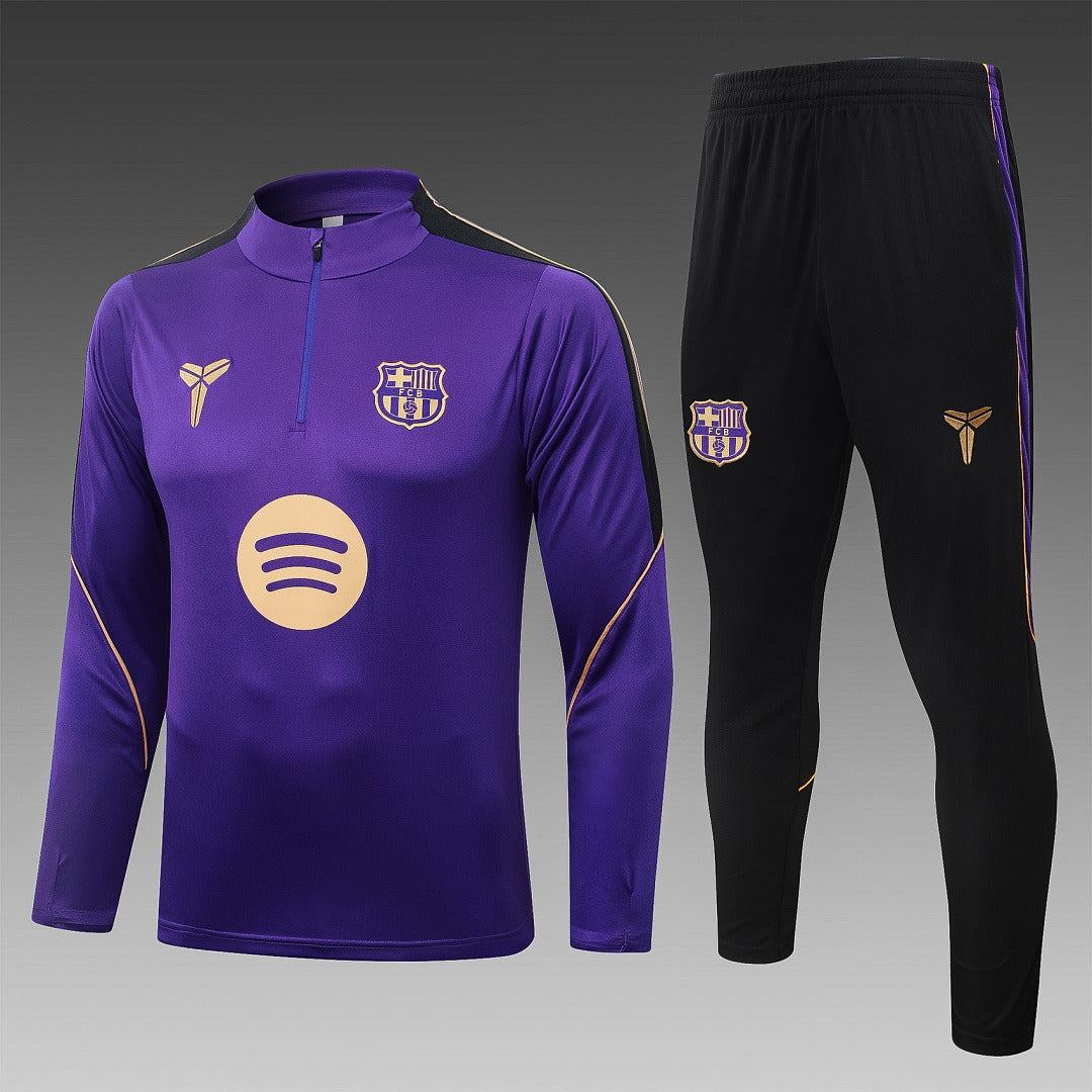 26/27 Barcelona Purple Tracksuit - Quarter Zip