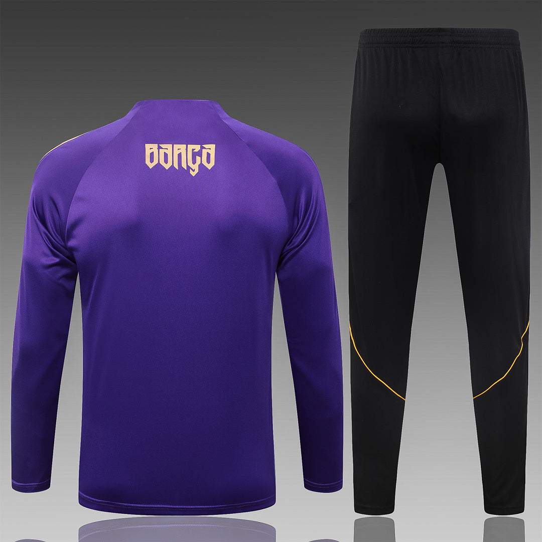 26/27 Barcelona Purple Tracksuit - Quarter Zip